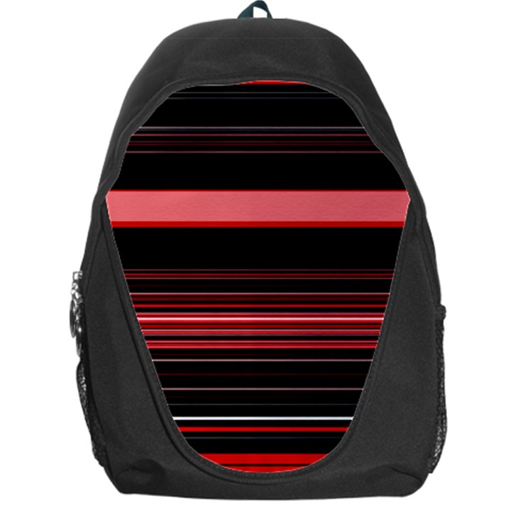 Abstract Of Red Horizontal Lines Backpack Bag