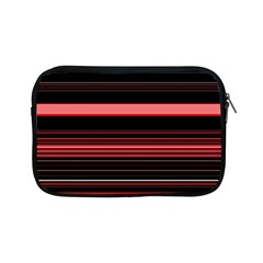 Abstract Of Red Horizontal Lines Apple Ipad Mini Zipper Cases