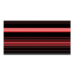 Abstract Of Red Horizontal Lines Satin Shawl