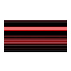 Abstract Of Red Horizontal Lines Satin Wrap