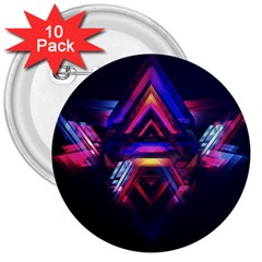 Abstract Desktop Backgrounds 3  Buttons (10 Pack) 