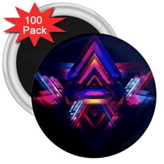 Abstract Desktop Backgrounds 3  Magnets (100 Pack)