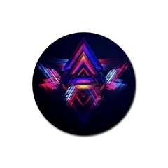 Abstract Desktop Backgrounds Rubber Coaster (round) 