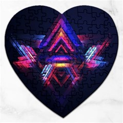 Abstract Desktop Backgrounds Jigsaw Puzzle (Heart)