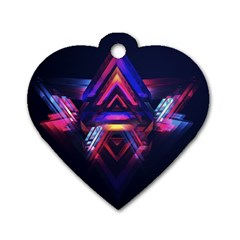 Abstract Desktop Backgrounds Dog Tag Heart (One Side)