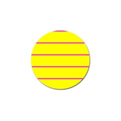 Background Image Horizontal Lines And Stripes Seamless Tileable Magenta Yellow Golf Ball Marker by Amaryn4rt