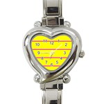 Background Image Horizontal Lines And Stripes Seamless Tileable Magenta Yellow Heart Italian Charm Watch Front