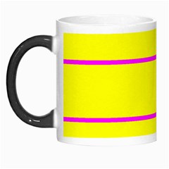 Background Image Horizontal Lines And Stripes Seamless Tileable Magenta Yellow Morph Mugs by Amaryn4rt