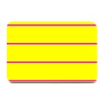 Background Image Horizontal Lines And Stripes Seamless Tileable Magenta Yellow Plate Mats 18 x12  Plate Mat