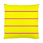 Background Image Horizontal Lines And Stripes Seamless Tileable Magenta Yellow Standard Cushion Case (Two Sides) Front