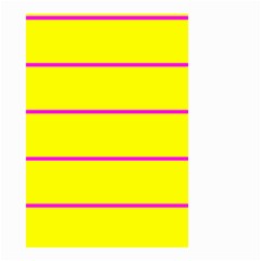 Background Image Horizontal Lines And Stripes Seamless Tileable Magenta Yellow Small Garden Flag (two Sides) by Amaryn4rt