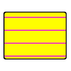 Background Image Horizontal Lines And Stripes Seamless Tileable Magenta Yellow Double Sided Fleece Blanket (small)  by Amaryn4rt