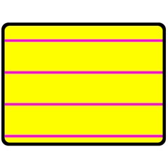 Background Image Horizontal Lines And Stripes Seamless Tileable Magenta Yellow Double Sided Fleece Blanket (large)  by Amaryn4rt