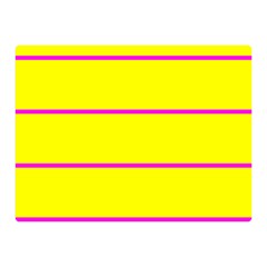 Background Image Horizontal Lines And Stripes Seamless Tileable Magenta Yellow Double Sided Flano Blanket (mini) 