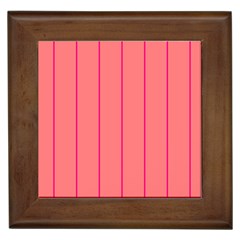 Background Image Vertical Lines And Stripes Seamless Tileable Deep Pink Salmon Framed Tiles by Amaryn4rt