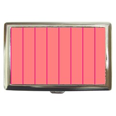 Background Image Vertical Lines And Stripes Seamless Tileable Deep Pink Salmon Cigarette Money Cases by Amaryn4rt