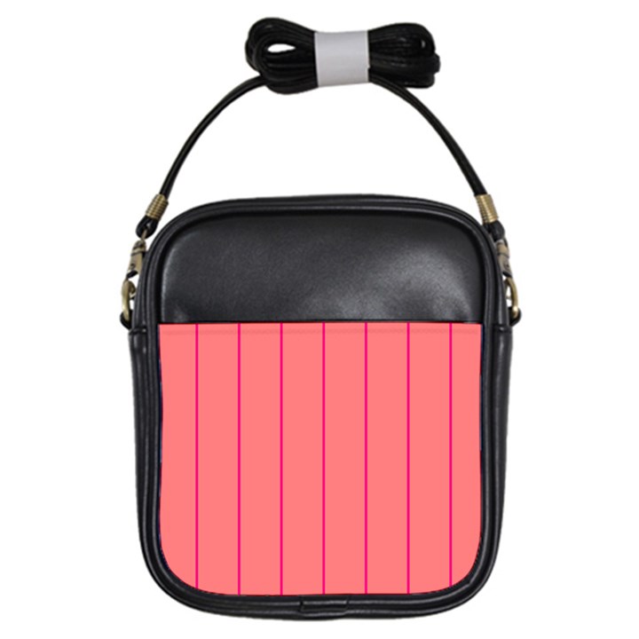 Background Image Vertical Lines And Stripes Seamless Tileable Deep Pink Salmon Girls Sling Bags