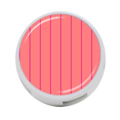 Background Image Vertical Lines And Stripes Seamless Tileable Deep Pink Salmon 4-port Usb Hub (two Sides) 