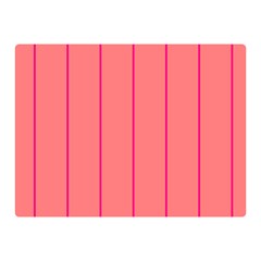 Background Image Vertical Lines And Stripes Seamless Tileable Deep Pink Salmon Double Sided Flano Blanket (mini) 