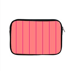 Background Image Vertical Lines And Stripes Seamless Tileable Deep Pink Salmon Apple Macbook Pro 15  Zipper Case