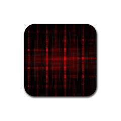 Black And Red Backgrounds Rubber Coaster (square)  by Amaryn4rt