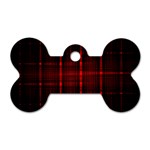 Black And Red Backgrounds Dog Tag Bone (One Side) Front