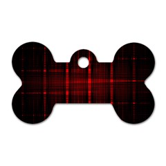 Black And Red Backgrounds Dog Tag Bone (two Sides) by Amaryn4rt