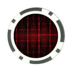 Black And Red Backgrounds Poker Chip Card Guard by Amaryn4rt