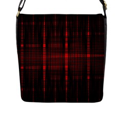 Black And Red Backgrounds Flap Messenger Bag (l) 