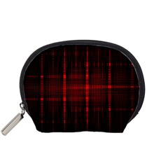 Black And Red Backgrounds Accessory Pouches (small) 