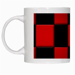 Black And Red Backgrounds White Mugs by Amaryn4rt