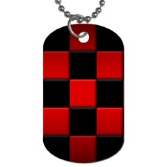 Black And Red Backgrounds Dog Tag (one Side) by Amaryn4rt