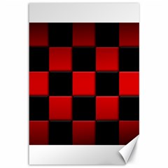 Black And Red Backgrounds Canvas 12  X 18  