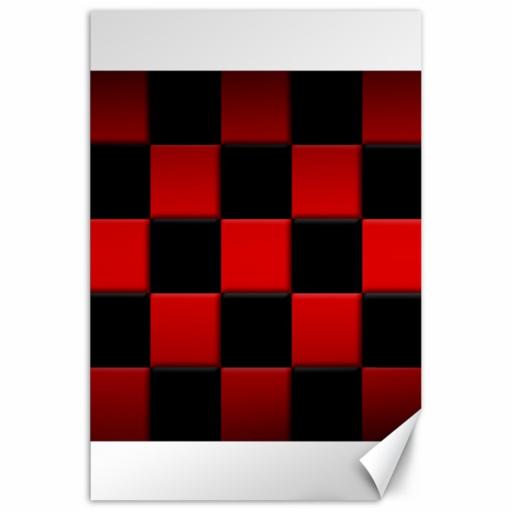 Black And Red Backgrounds Canvas 20  x 30  