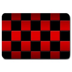 Black And Red Backgrounds Large Doormat  by Amaryn4rt