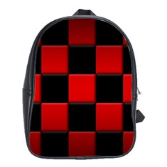 Black And Red Backgrounds School Bags(large) 