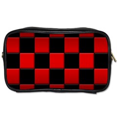 Black And Red Backgrounds Toiletries Bags