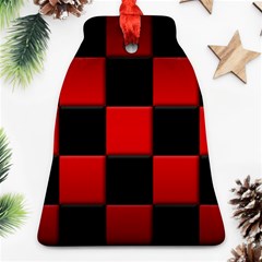 Black And Red Backgrounds Ornament (bell)