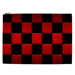 Black And Red Backgrounds Cosmetic Bag (xxl) 