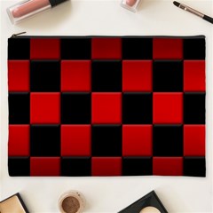 Black And Red Backgrounds Cosmetic Bag (xxxl) 