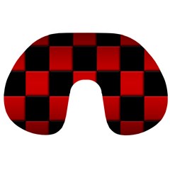 Black And Red Backgrounds Travel Neck Pillows