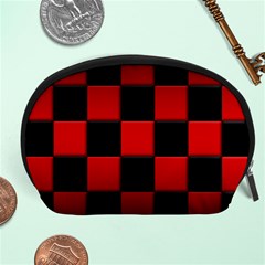 Black And Red Backgrounds Accessory Pouches (large) 