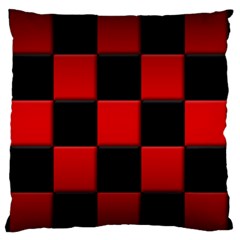 Black And Red Backgrounds Large Flano Cushion Case (one Side) by Amaryn4rt