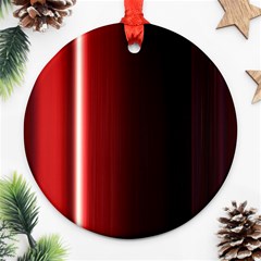 Black And Red Ornament (round)