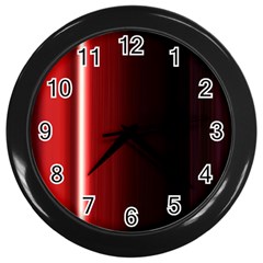 Black And Red Wall Clocks (black)