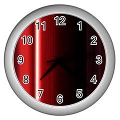 Black And Red Wall Clocks (silver) 