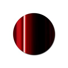 Black And Red Rubber Coaster (round) 