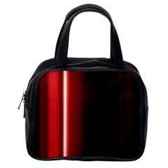 Black And Red Classic Handbags (one Side)