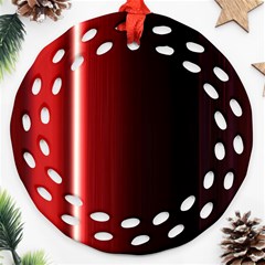 Black And Red Ornament (round Filigree)