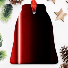 Black And Red Bell Ornament (two Sides)